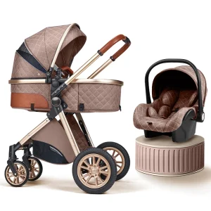 Stroller 3 in 1 Portable Pushchair Infant Carrier